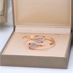 Bulgari Rose Gold and Diamond Serpenti Bracelet